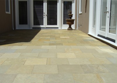 Natural Stone Patio Restoration by Alex Stone and Tile Services, Los Angeles, San Fernando Valley, Ca.