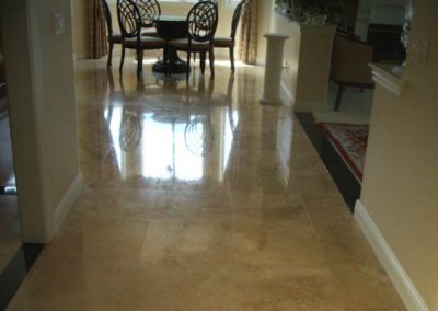 Stone Floor Polished by Alex Stone and Tile Services, Los Angeles.