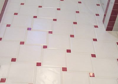 Vintage Bathroom Tile Floor Cleaning by Alex Stone and Tile Services, Los Angeles, San Fernando Valley, Santa Monica, Pasadena, Ca.